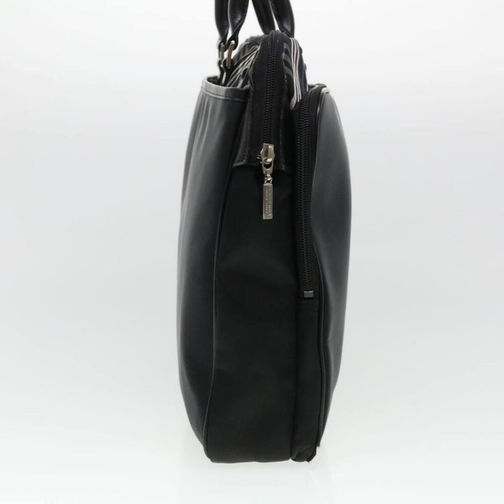 BURBERRY Nova Check Black label Business Bag Nylon Black Blue - Picture 5 of 11